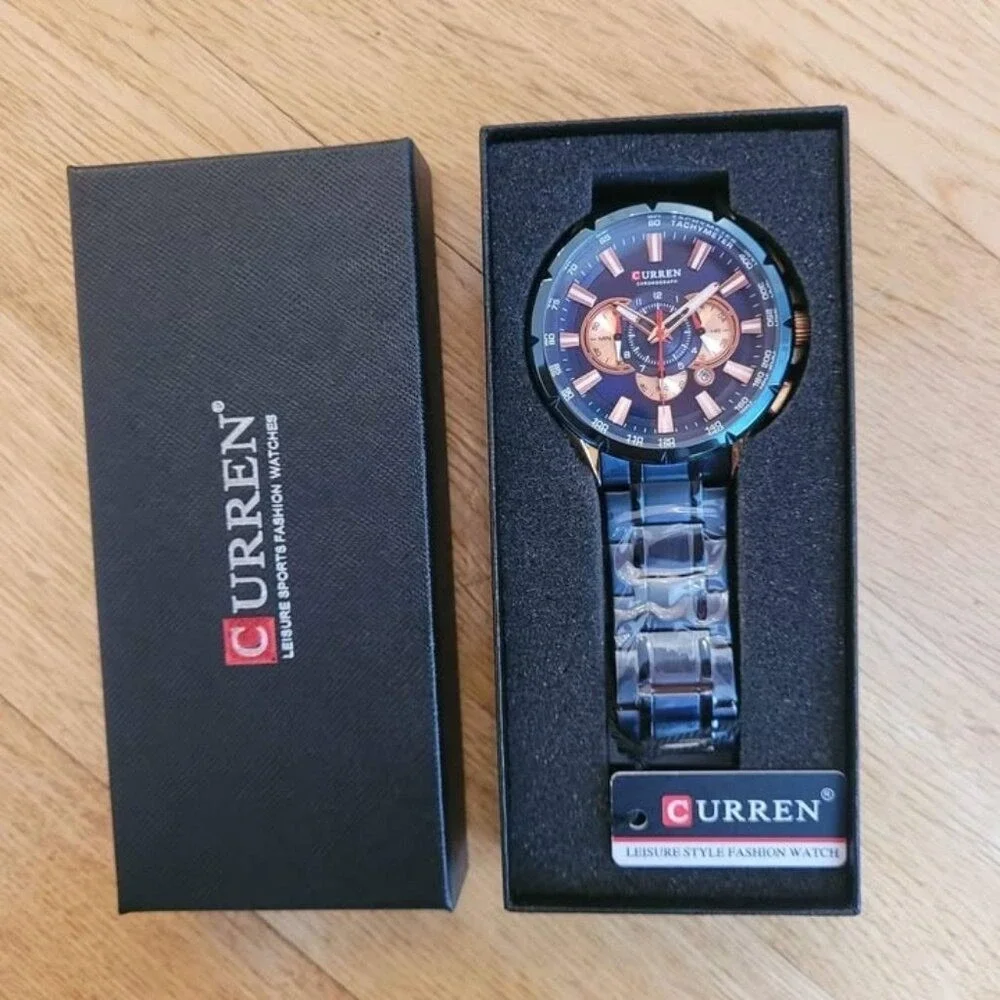 CURREN Stylish‎ Chronograph Stainless Steel Watch for Men